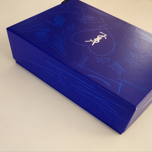 YSL Blue Graphic Gift Box with Black & Gold Ribbon - Picture 8 of 12